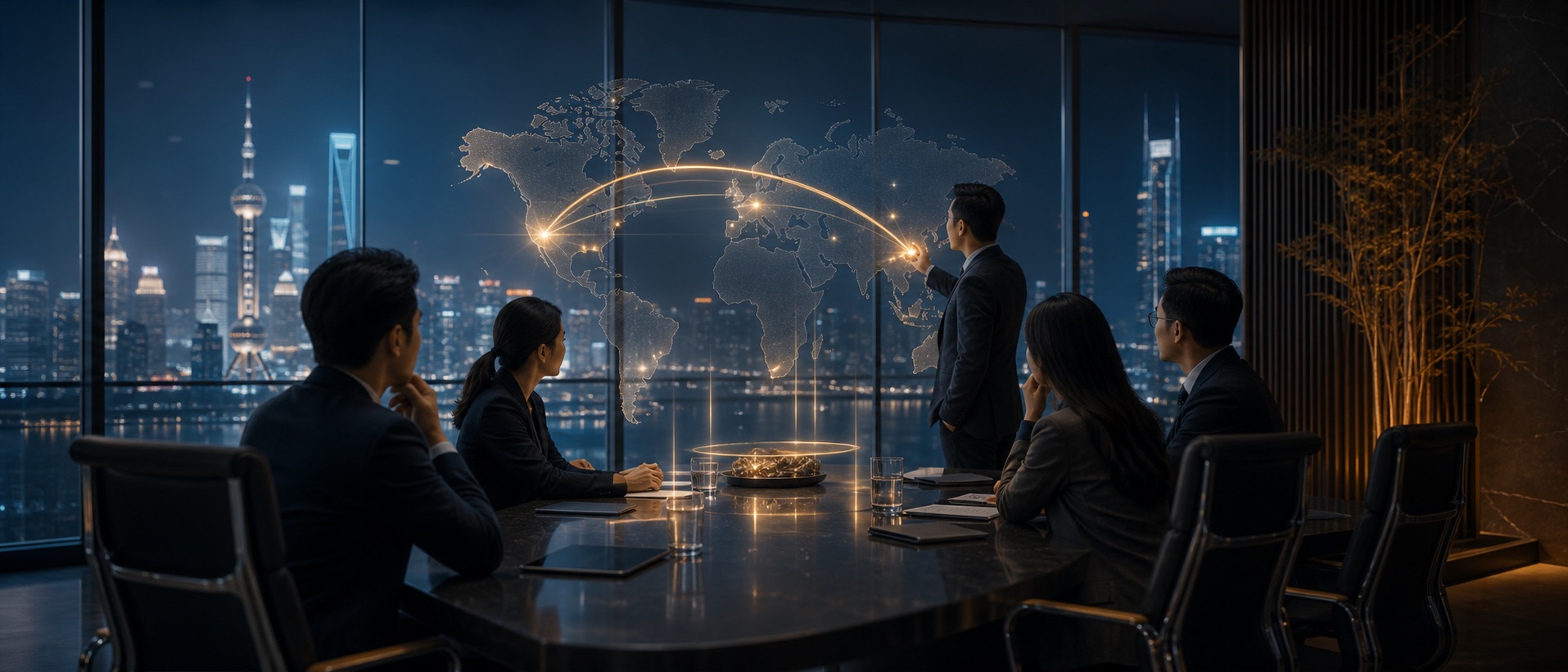 Chinese enterprise global expansion illustration